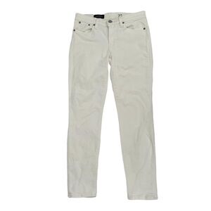 J. Crew White Toothpick Skinny Ankle Jeans Size 27 Women's